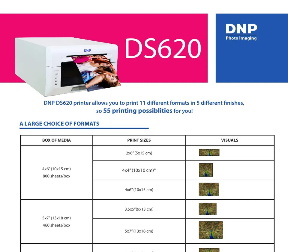 DS620 Media Set 10x15 cm