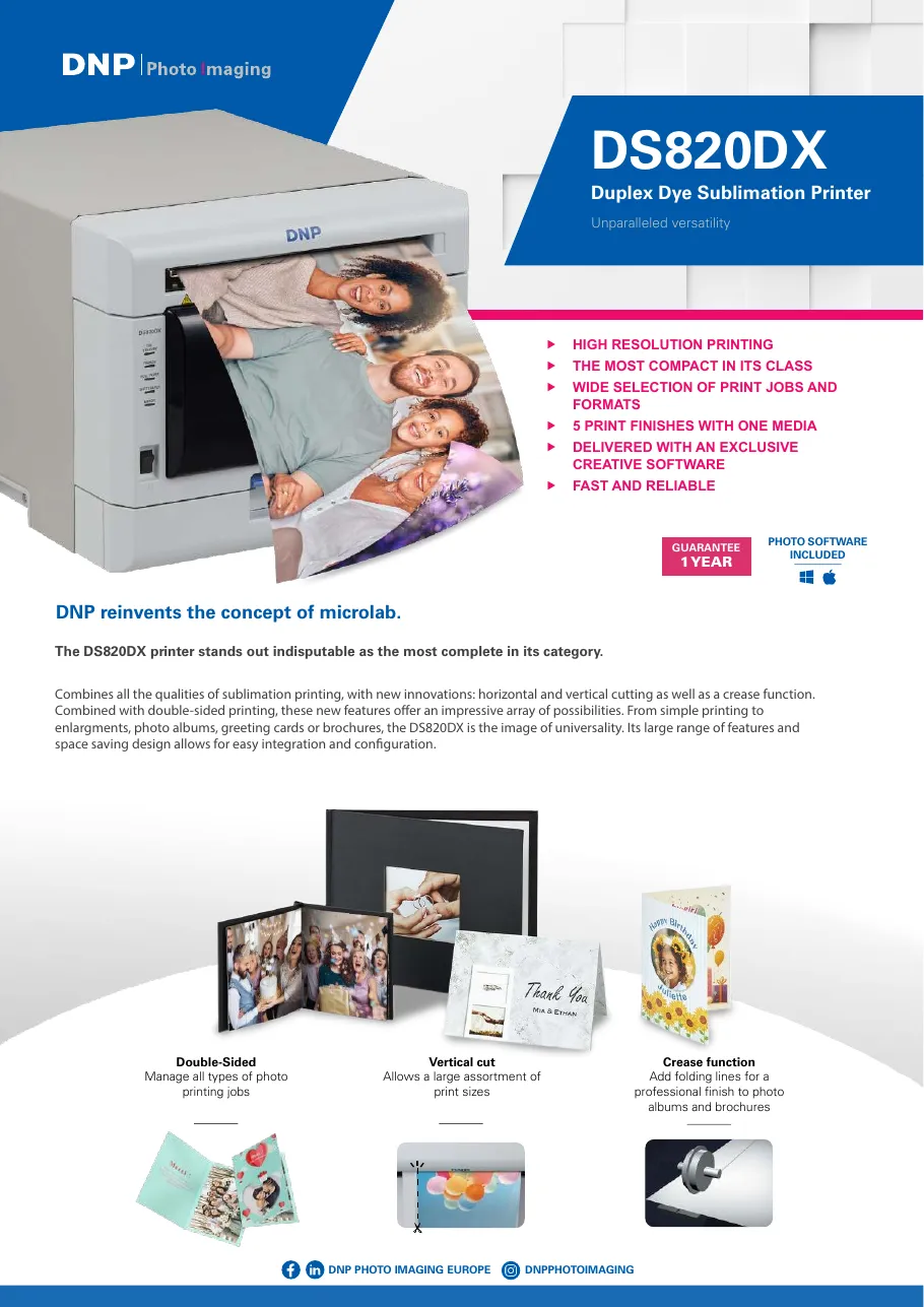 Cover of DS820DX brochure
