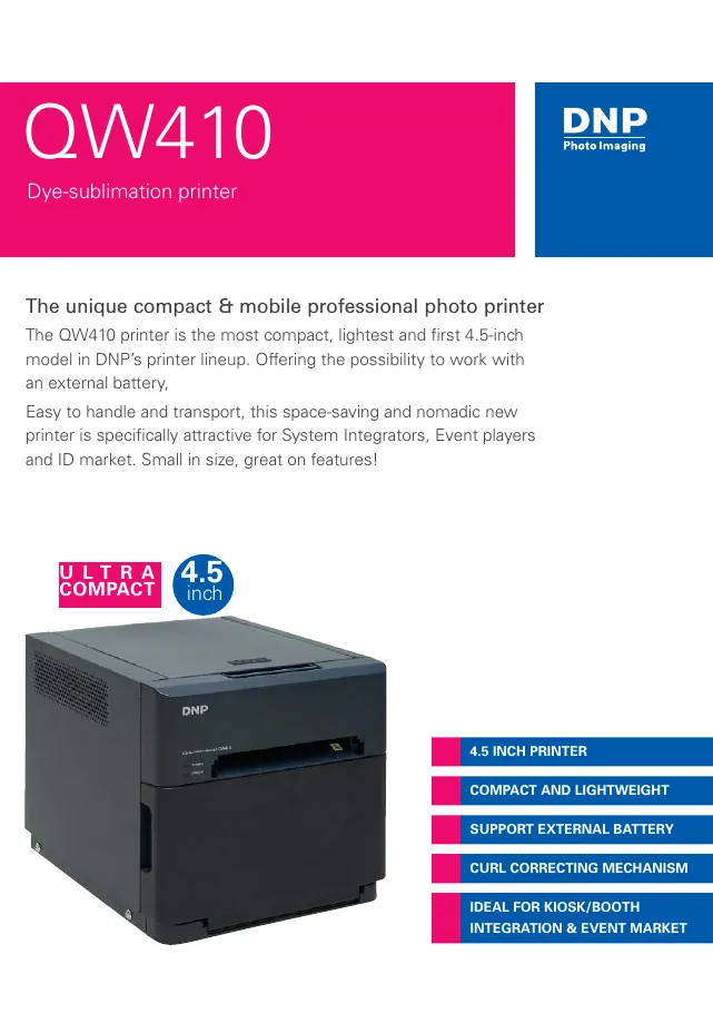 Cover of QW410 brochure